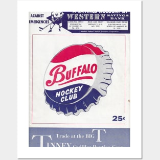 Vintage Buffalo Bisons Hockey Program 1956-1957 Season Posters and Art